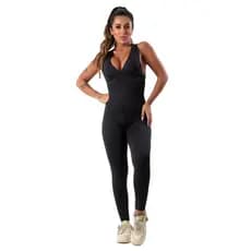 Macacão Feminino Com Bojo Suplex Fitness Academia Ginástica
