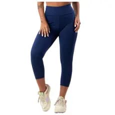 Calça Corsário Suplex Cintura Alta Academia Fitness Básica Lisa