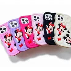 Capa Emborrachada MINNIE E MICKEY Para iPhone 11 12/12/PRO 14 14PM 15 16