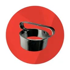 Aro Cortador Mini Pizza Brotinho 9 Cm C / alça inoxidavél