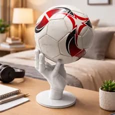 Suporte de MESA para Bolas Esportivas Futebol Vôlei Basquete Organização e Decoração