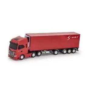 Caminhão Brinquedo Iveco S-Way Baú Refrigerado Réplica Original - Usual Brinquedos