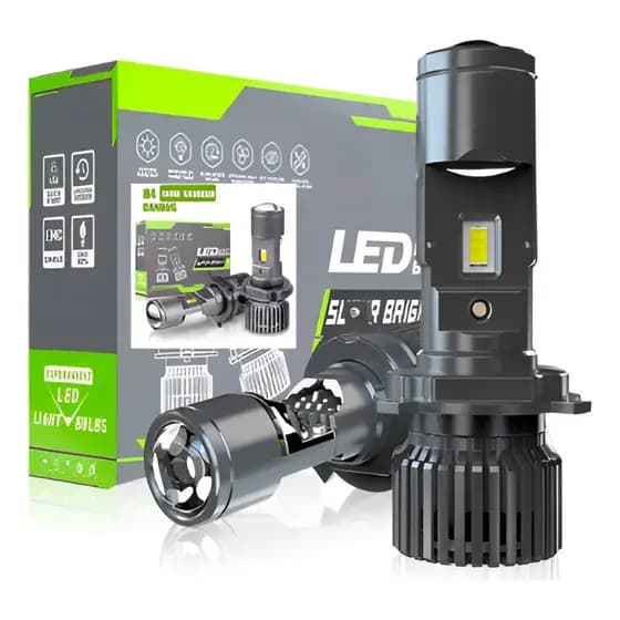 Par Ultra Led Lâmpada Mini Projetor H4 Canhão 200w 30000lm