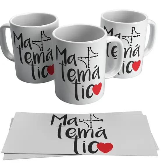 Caneca personalizada Matemática | Profissões | lindo presente
