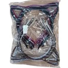 Kit c/4 tiaras/diadema gatinhos cores diversas com brilho  TA 5-1