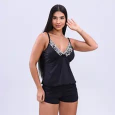 Babydoll Feminino Sensual Na Malha Fria Confortável