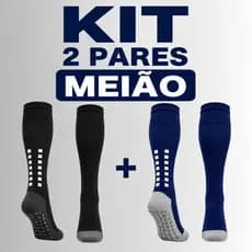 Kit 2 Meião De Futebol Masculino Antiderrapante Esportivas Soccer Cano Alto Alta Qualidade
