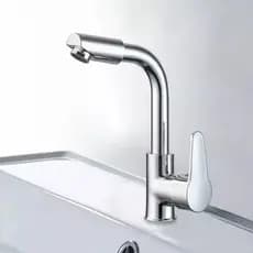 Torneira Misturador Monocomando Cozinha Banheiro Aço Inox Quente Frio