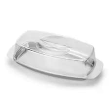 Manteigueira Pote Para Guardar Manteiga Na Geladeira Servir Mesa Base De Aço Inox Cúpula De Acrílico Alto Padrão Qualidade Forma Inox