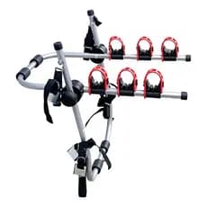 Suporte de Bicicleta para Carro Lobo 3 Bikes Prata Transbike