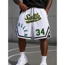 Short Basquete Masculino Streetwear Urbano Academia Treino Fitness Casual Esportivo Cós Ajustável COD 608