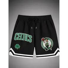 Short Basquete Masculino Dry Fit Oversized C E L T I C S Streetwear Esportivo Casual Academia Treino