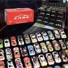 Kit 48 Carrinhos de Atrito com Pista, Brinquedo Educativo Colecionável - Presente Perfeito🎄🎁