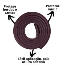 2 metros Protetor De Quina Rolo Borda de Mesa Eva Espuma Seguranca