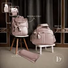 Bolsa Maternidade Kit 3 peças bag para bebê menino/menina com mochila 2 em 1