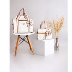 Kit bolsa maternidade com mochila 2 em 1 luxo para menina/menino