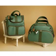 Bolsa Maternidade kit 2 peças Mochila Multifunção Mamãe e bebê Luxo La Bag