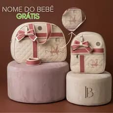 Bolsa Maternidade PERSONALIZADA com NOME do seu BEBÊ  2 Peças LABAGKIDS