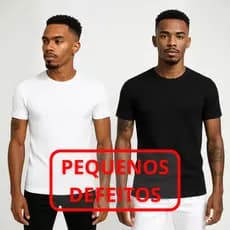 Camiseta Americana Canelada Slim Estilo Rapper *PEQUENOS DEFEITOS*