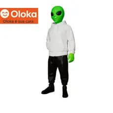 Boneco Alien Verde Extraterrestre 20cm Colecionável Enfeite Decorativo Geek