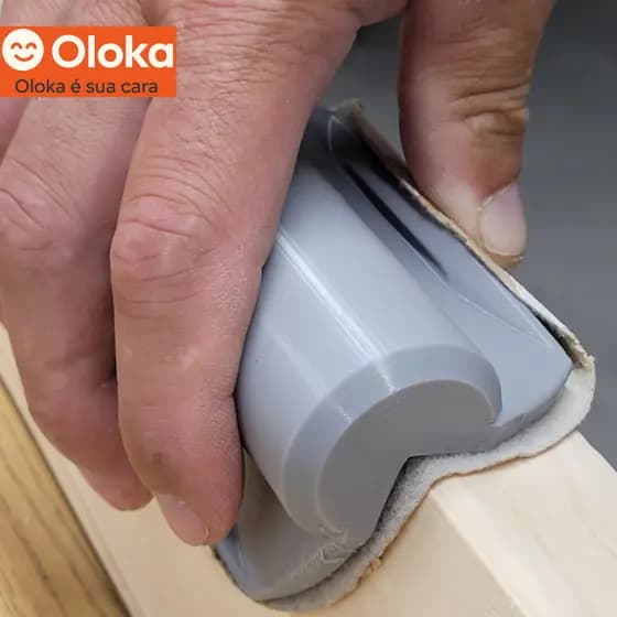 Bloco de Lixar de Canto 90° p/ Lixa 5'' (125mm) | PLA 3D – Acabamento Profissional em Madeira/MDF