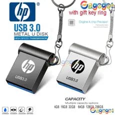 Pendrive  HP 3.0 2TB Unidade Flash Metálica 1TB 128GB 8GB 16GB 32GB 64GB Bastão De Memória De Disco De Alta Velocidade