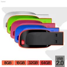 Unidade Flash USB 4GB 8GB 16GB 32GB 64GB 128GB 2.0 Pen Memory Stick
