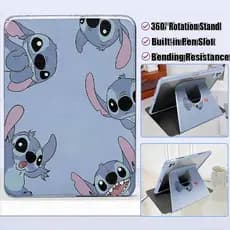 Para Samsung Tab A11 8.7'' A11 Plus 11 2025 Acrílico 360 ° Estojo Giratório A11+ Cartoon Tablet Capa Com Slot Caneta