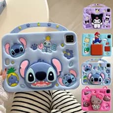 Para Samsung Tab A9 8.7 A11 + A9+ A9 Plus 11.0 Portátil Silicone Líquido À Prova De Choque Capa Expansível Suporte Emb