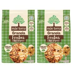 Granola Mãe Terra Frutas & Mel Vegano 800g Crocante E Saudavel
