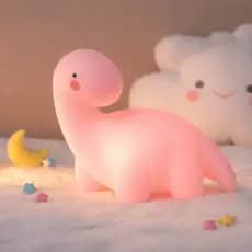 Luminária Dinossauro Baby  – Luz Noturna Suave para Dormir e Decorar