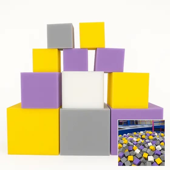 Cubo de espuma D30 Recreativo Sensorial Parques Playground Cubo Espumado