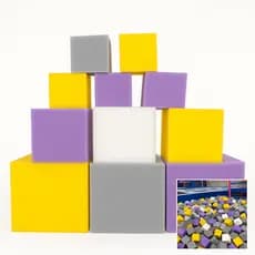 Cubo de espuma D30 Recreativo Sensorial Parques Playground Cubo Espumado