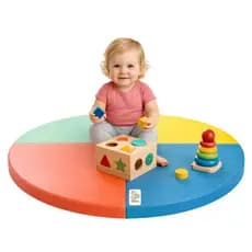 Tapete Infantil Modular 4 peças 2 em 1 banco de apoio