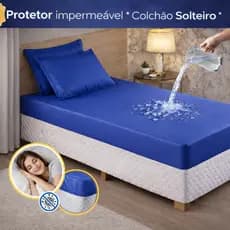 Capa Protetor Colchão Impermeável Elástico Cama Solteiro Hospitalar Antialérgico Ajustável