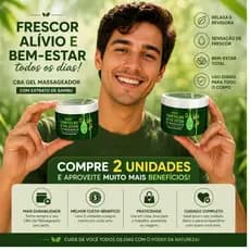 Kit 2 Gel Massageador Cosmetics Bio Active System BioInnova 250 gr.