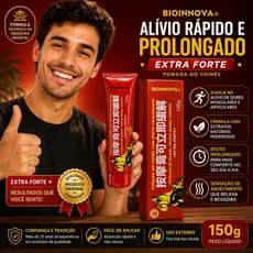 Pomada do Chinês com Efeito Prolongado Extra Forte com Extratos de Wasabi, Ginko Biloba e Ginseng 150gr - BioInnova