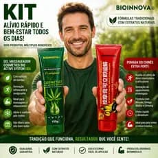 Kit Gel Massageador CBA Bio Active System 150g + Pomada do Chinês Extra Forte 150g Bioinnova Alívio Muscular Relaxante