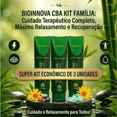 Kit Econômico 3 Gel Massageador BioInnova CBA 150g Massagem Terapêutica Alívio Muscular
