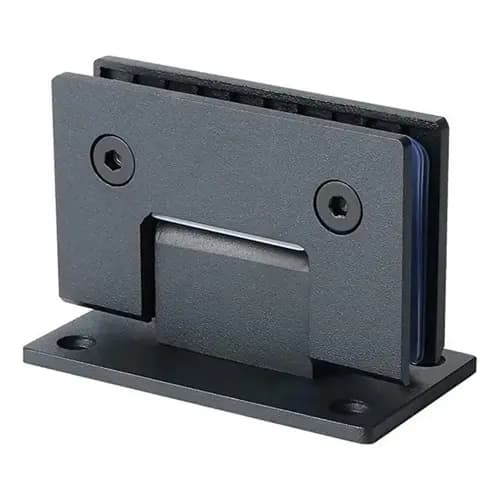 Dobradiça Inox Preta 180° 1012 Polido Escovado Porta E Box Vid/vid Gv48  Polido aço inox instalação centralizada