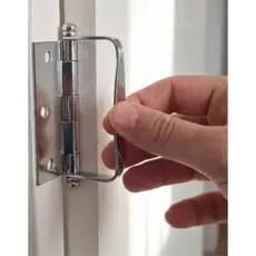Dobradiça Camarão Kit Porta Camarão Prateado Aço Alça