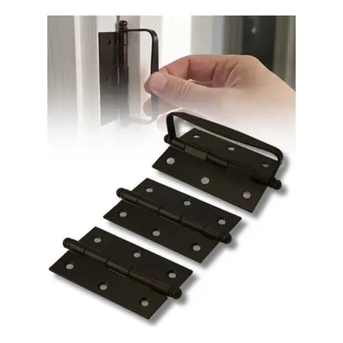 Dobradiça Camarão Kit Porta Camarão Bronze Aço Alça
