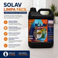 Limpeza de  Piso Concentrado Limpa Solav 1 L Rende 5 Litros Proclean