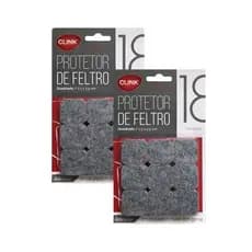 Kit 36 Protetor de Cadeira Feltro Adesivo Móveis Clink 36 Pçs