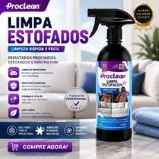 Limpa Estofados Tecidos Carpetes Tetos Automotivos Sofá 500ml
