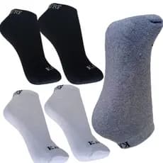 Kit 12 Pares de Meias soquete 100% Algodão Unisex Macia tamanho 31-36