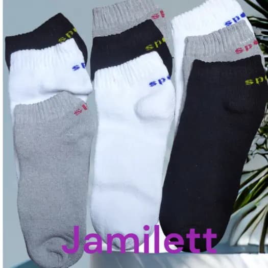 Kit Meia Soquete Unissex 100% Algodão Tamanho 36-40