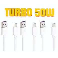 Cabo 50W SUPER Turbo CARREGA RÁPIDO de 1 metro USB Tipo C p/REDMI, Samsung, Motorola