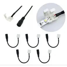 KIT com até 10 Emenda Rápida 8mm C/conector P4 Fita Led 2835 1 COR APENAS MONOCROMÁTICA