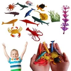 14 Mini Animais Marinhos Aventuras Subaquáticas Brinquedo Infantil